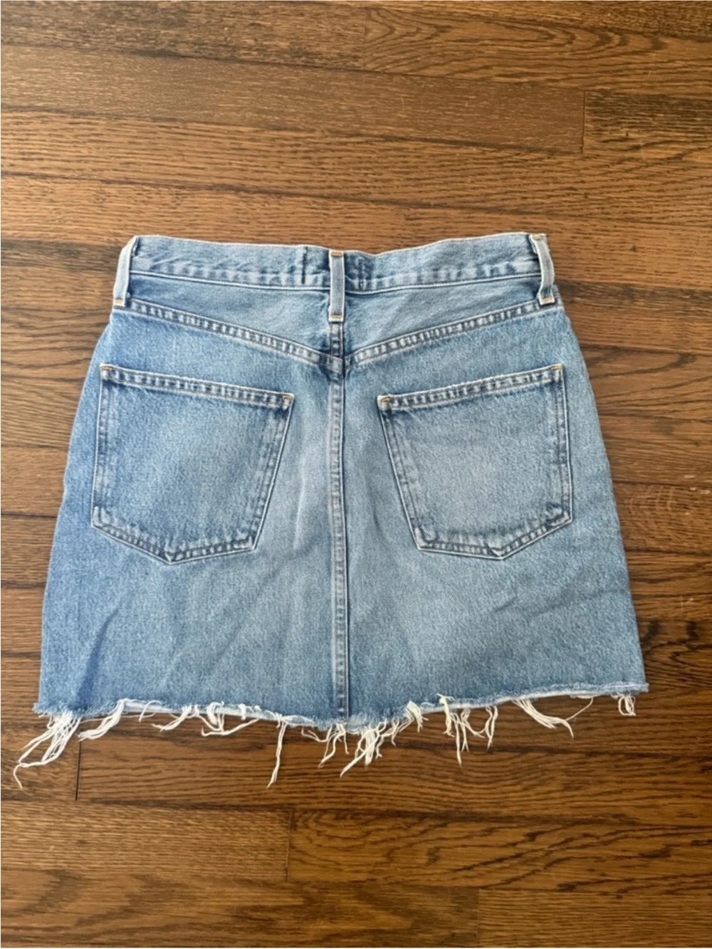 Agolde High-Rise Light Blue Denim Jeans - Picture 3 of 4